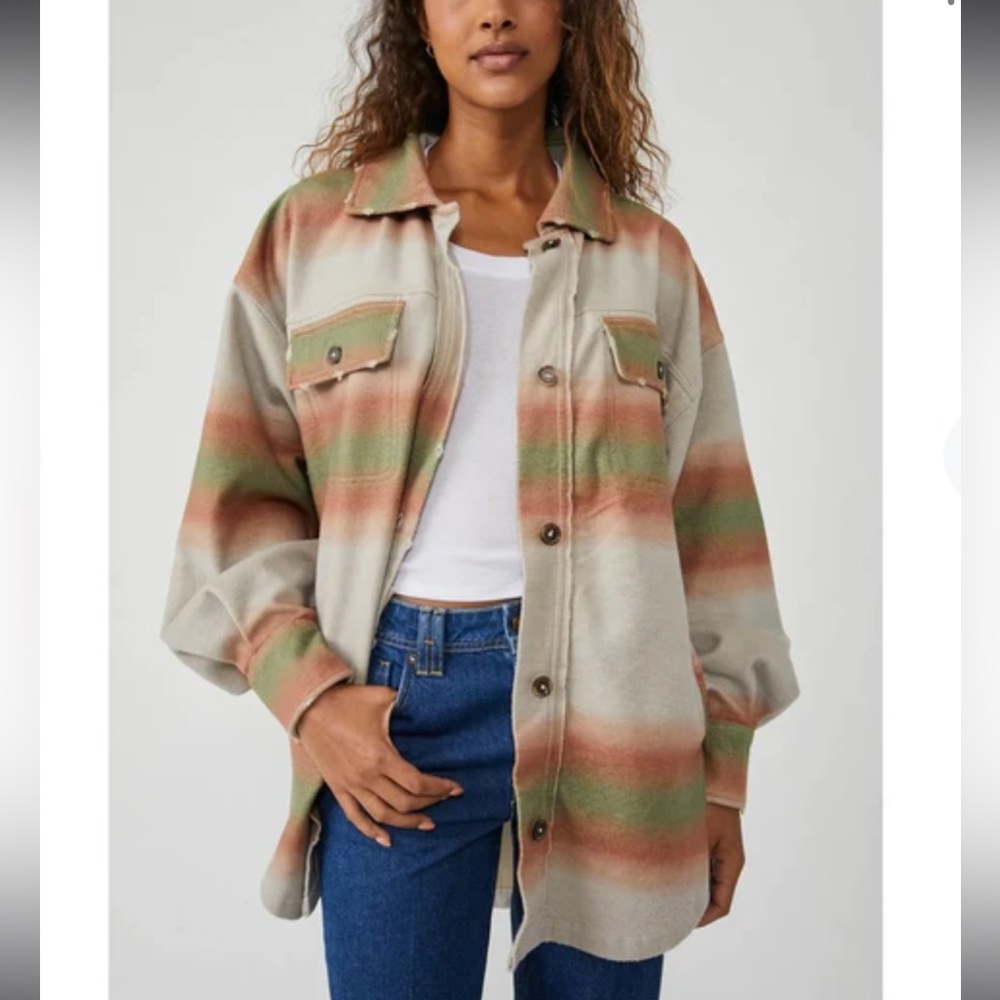 Free People Ruby Jacket In Marzipan Combo